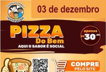 Pizza do Bem da Colônia será dia 3