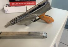 Polícia Civil apreende submetralhadora de fabricação artesanal