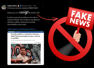 Justiça condena Felipe Neto por fake news contra vereador de Avaré e sentença destaca atuação correta do in Foco