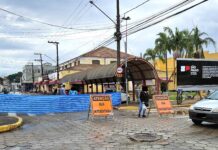 Trecho da Rua Santa Catarina é interditado para início das obras contra enchentes