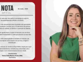 Pedido de exoneração da vice-prefeita da Secretaria da Mulher acende alerta de ruptura no governo