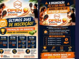 Inscrições para o Open de Beach Tennis estão na reta final