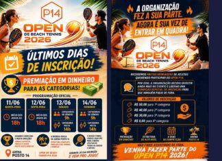 Inscrições para o Open de Beach Tennis estão na reta final
