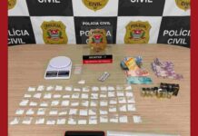 Operação prende suspeito e apreende drogas, anabolizantes e dinheiro em Piraju