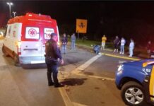 Homem fica em estado grave após ser atropelado na SP-255 em Taquarituba; motorista fugiu