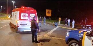 Homem fica em estado grave após ser atropelado na SP-255 em Taquarituba; motorista fugiu