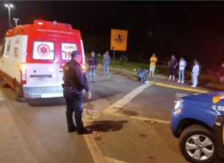 Homem fica em estado grave após ser atropelado na SP-255 em Taquarituba; motorista fugiu