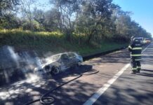 Avaré: Pane em ar-condicionado destrói veículo na rodovia Castello Branco