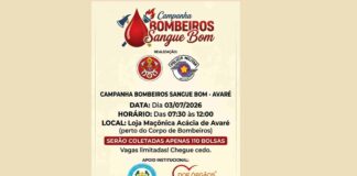 Corpo de Bombeiros de Avaré celebra aniversário com campanha de doação de sangue nesta sexta-feira (3)