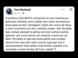 Após exoneração, ex-secretário de Avaré faz forte desabafo nas redes sociais