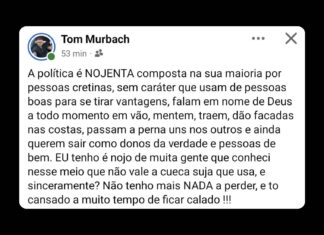 Após exoneração, ex-secretário de Avaré faz forte desabafo nas redes sociais