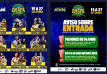 EMAPA prossegue nesta quinta com Teodoro & Sampaio e Menos é Mais; confira a programação completa