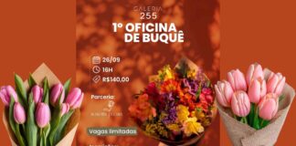 Galeria 255 celebra a chegada da primavera com oficina de montagem de buquês em Avaré