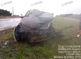 Mãe e filha morrem após carro ser atingido por motorista que invadiu pista contrária em rodovia de Itaí